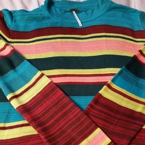 Free people show off your stripes sweater